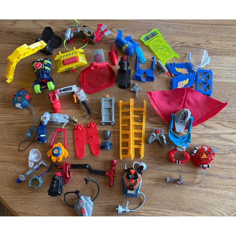 VTG Fisher-Price Rescue Heroes Accessories Lot Action Figure Gear Tools Parts